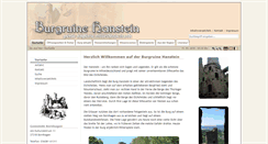 Desktop Screenshot of burgruine-hanstein.de